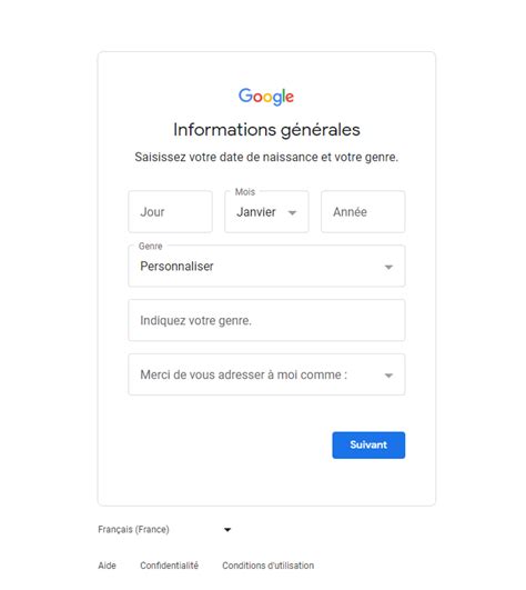 compte gmail gratuit.